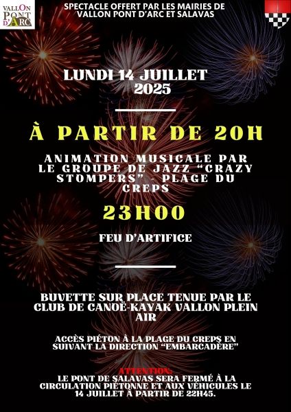 Feux d'Artifice - 14 juillet 2025